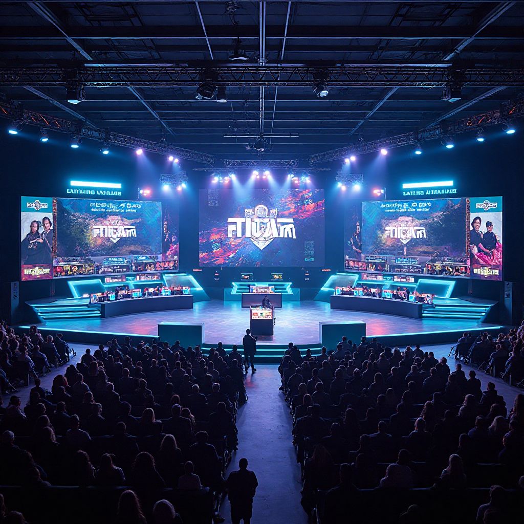 Tournament stage during competition