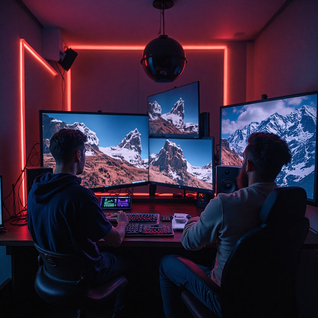 Streaming booth setup