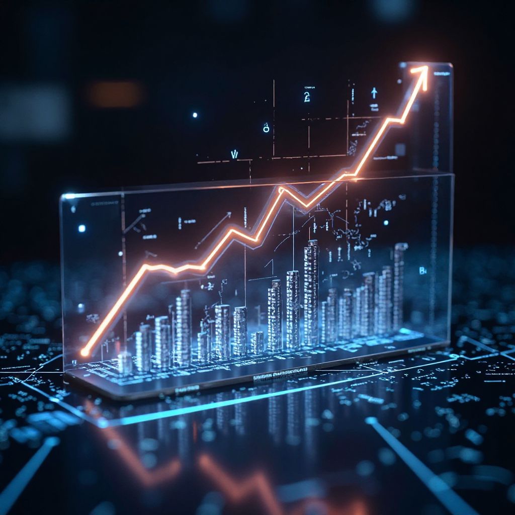 Growth chart representing business expansion