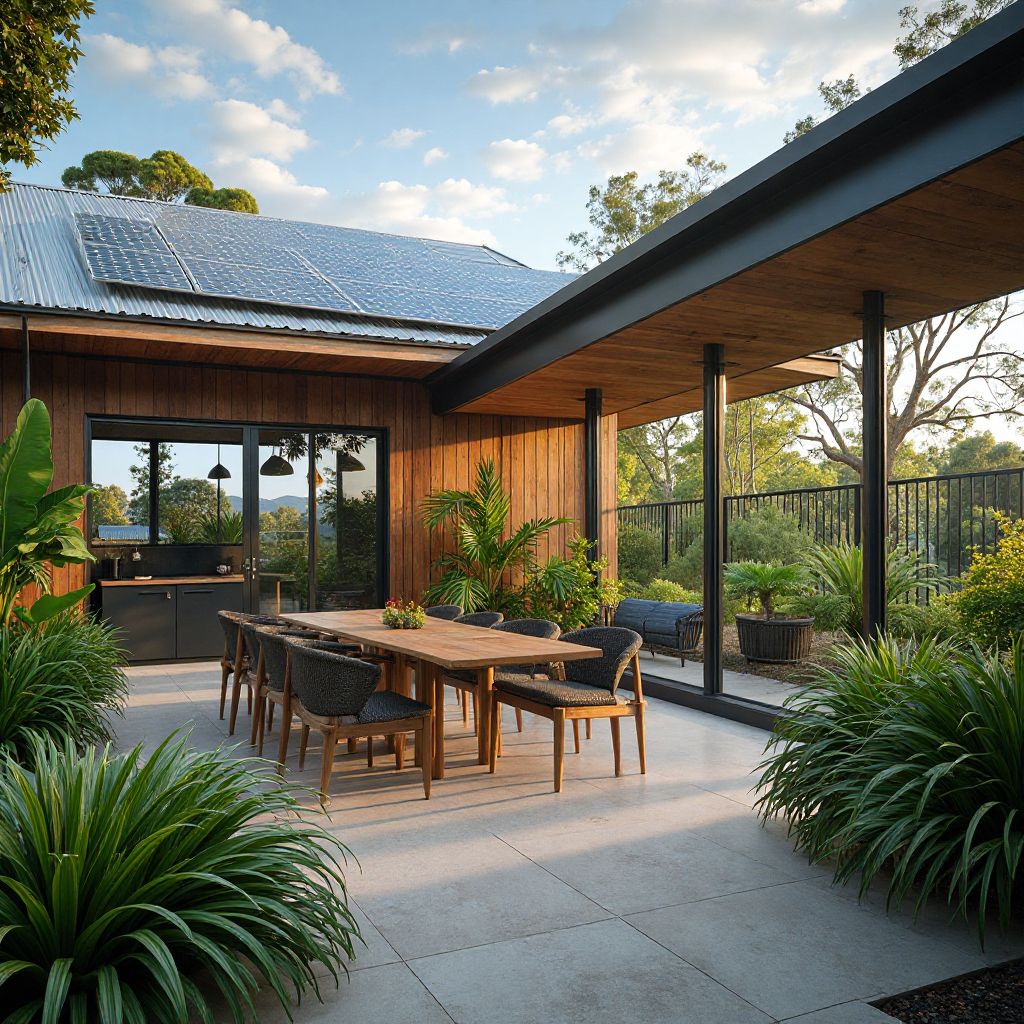 Eco-friendly gaming setup with solar panels